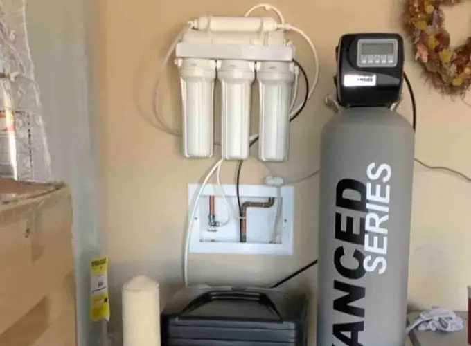 newly installed carbon filter newly installed carbon filter