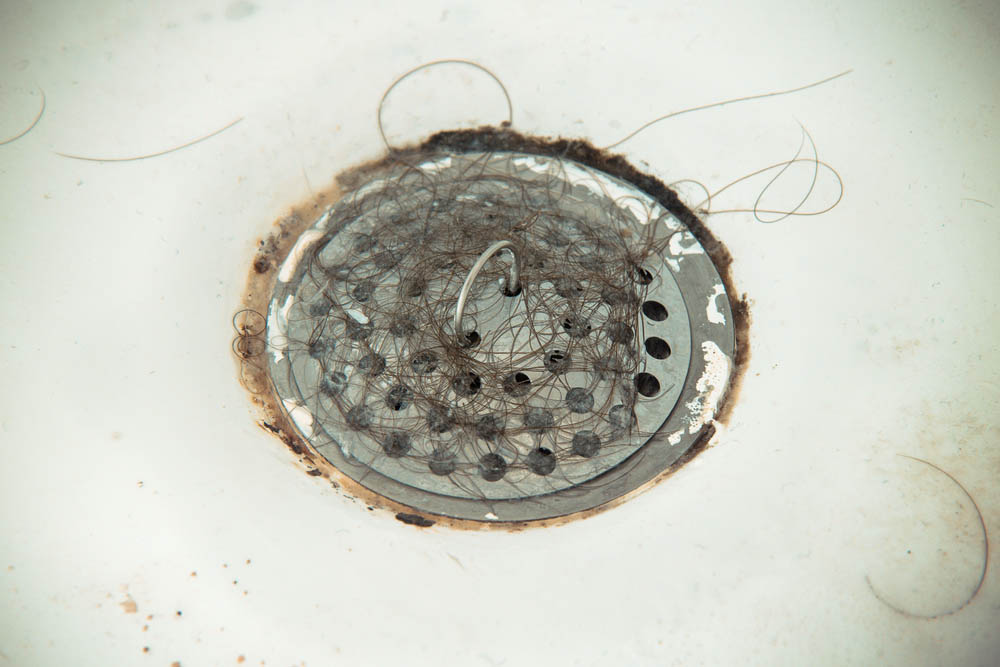 a drain screen/hair catcher