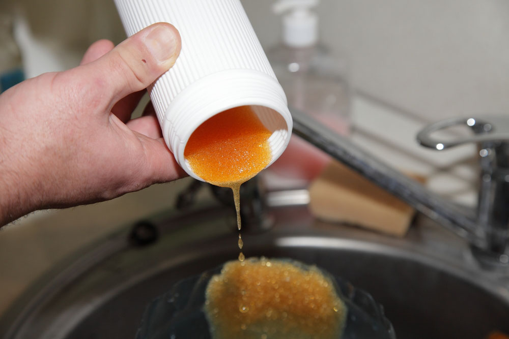 water softener regeneration process